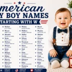 American baby boy names starting with W