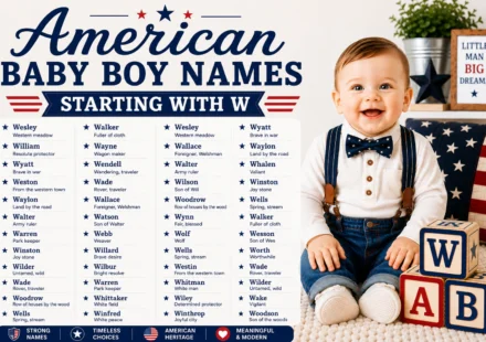American baby boy names starting with W